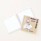 Modebriefe neutrale Mutter des Bride-Platzes Notizblock (Innenseite)