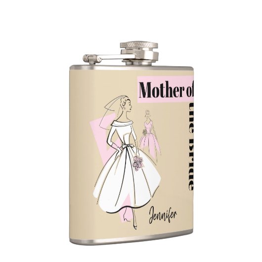 Modebriefe neutrale Mutter des Bridenamens Flachmann (Rechts)