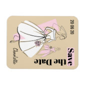 Modebrille Neutral Save the Date flexibel Magnet (Horizontal)