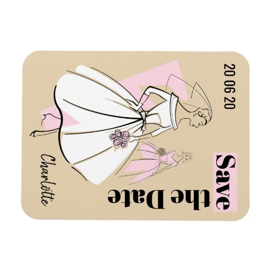 Modebrille Neutral Save the Date flexibel Magnet (Horizontal)