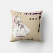 Modebrille Neutrale Mutter von Bride werfen Kissen (Rückseite)