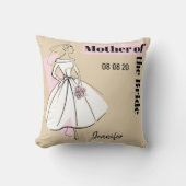 Modebrille Neutrale Mutter von Bride werfen Kissen (Vorderseite)