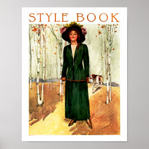 Modebuch-Modestil-Illustration Poster