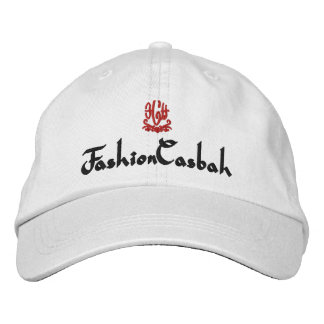 ModeCasbah White Bestickte Kappe