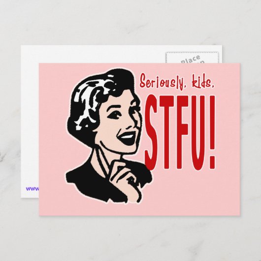 Modedesign an einem lustigen Muttertag Postkarte (Vorne/Hinten)