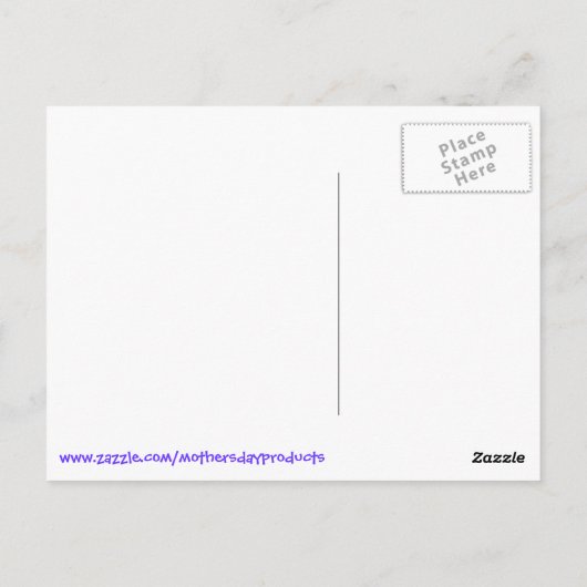 Modedesign an einem lustigen Muttertag Postkarte (Rückseite)