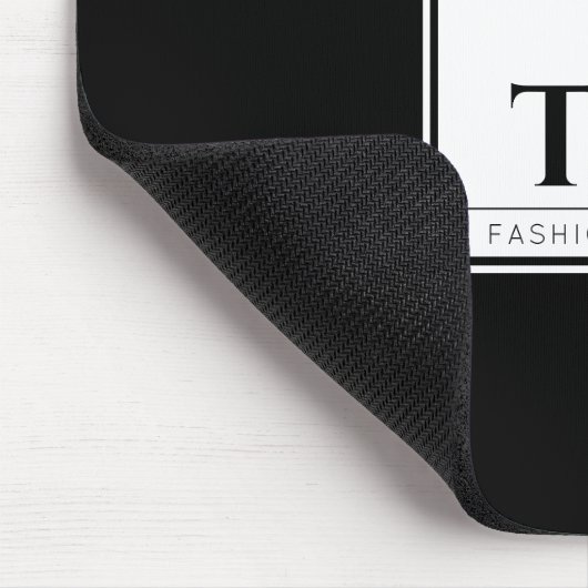 Modedesign Black Mousepad (Ecke)