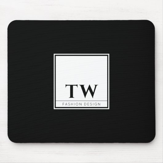 Modedesign Black Mousepad (Vorne)