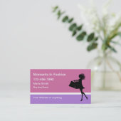 Modedesign Business Cards Trendy Visitenkarte (Stehend Vorderseite)