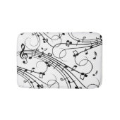 Modedesign Duschvorhang für trendy Musik Badematte (Vorderseite)