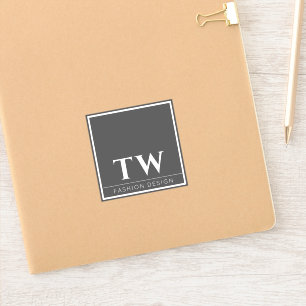 Modedesign grau aufkleber