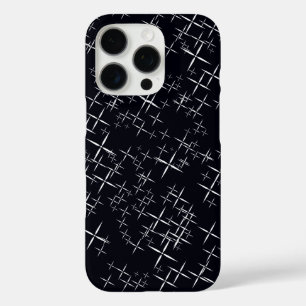 Modedesign in Schwarz und Weiß iPhone 16 Pro Hülle