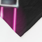 Modedesign mit Neon Icons. Fleecedecke (Ecke)