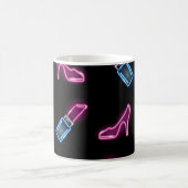 Modedesign mit Neon Icons. Kaffeetasse (Mittel)