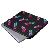 Modedesign mit Neon Icons. Laptopschutzhülle (Vorne Knopf)