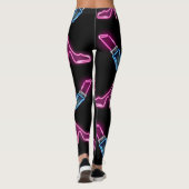 Modedesign mit Neon Icons. Leggings (Rückseite)