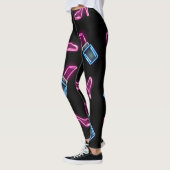 Modedesign mit Neon Icons. Leggings (Links)