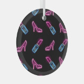 Modedesign mit Neon Icons. Ornament Aus Glas (Vorderseite Rechts)