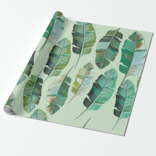 Modedesign mit tropischen Bananen-Pflanze Geschenkpapier