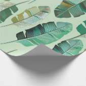Modedesign mit tropischen Bananen-Pflanze Geschenkpapier (Ecke)