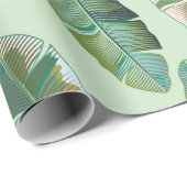 Modedesign mit tropischen Bananen-Pflanze Geschenkpapier (Rolleneckpunkt)