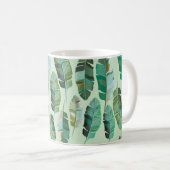 Modedesign mit tropischen Bananen-Pflanze Kaffeetasse (VorderseiteRechts)