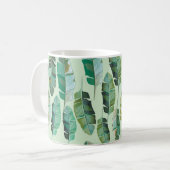 Modedesign mit tropischen Bananen-Pflanze Kaffeetasse (Vorderseite Links)