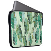 Modedesign mit tropischen Bananen-Pflanze Laptopschutzhülle (Vorne Rechts)