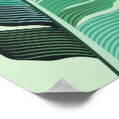 Modedesign mit tropischen Bananen-Pflanze Poster (Ecke)