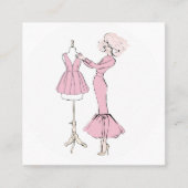  Modedesign Quadratische Visitenkarte (Vorderseite)