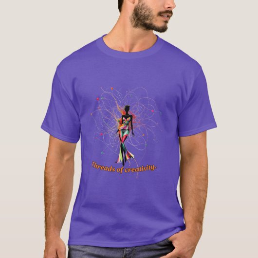 Modedesign : Threads der Kreativität. T-Shirt (Vorderseite)