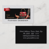 Modedesigner beschuht Absatz-Sammlungs-Karte Visitenkarte (Vorne/Hinten)