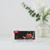 Modedesigner beschuht Absatz-Sammlungs-Karte Visitenkarte (Stehend Vorderseite)