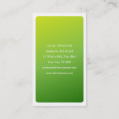 Modedesigner Dressform Visitenkarte (Rückseite)