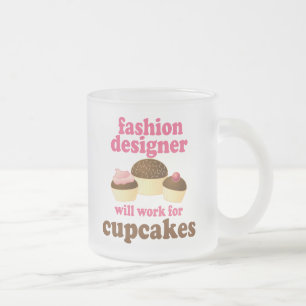 Modedesigner-(lustiges) Geschenk Mattglastasse