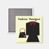 Modedesigner Magnet (Vorderseite/Rückseite)