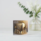 Modedesigner Podium Model Stylist Show Quadratische Visitenkarte (Stehend Vorderseite)