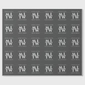Modedesigner Schwarz Geschenkpapier (Flach)