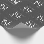 Modedesigner Schwarz Geschenkpapier (Ecke)