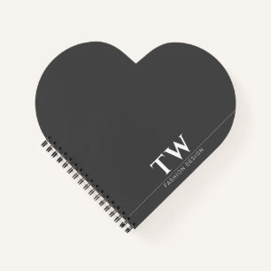 Modedesigner Schwarz Notizblock