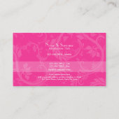 Modedesigner-Stylist-Innendekorateur Visitenkarte (Rückseite)