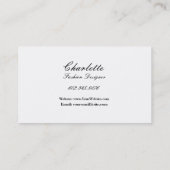 Modedesigner Vargas Pinup Girl in rotem Kleid Visitenkarte (Rückseite)