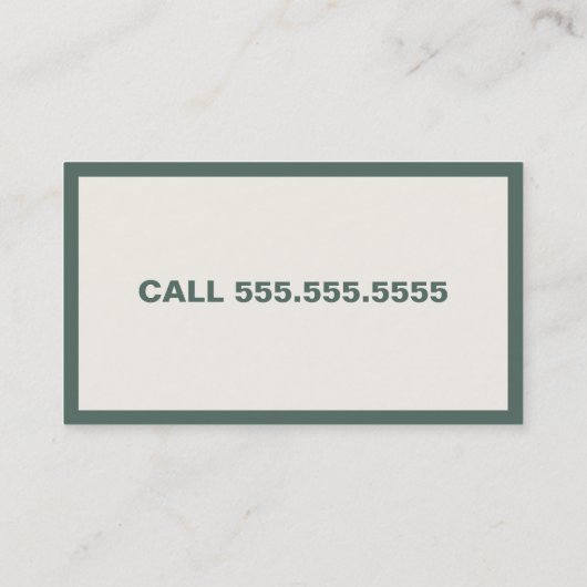 Modedesigner Visitenkarte (Rückseite)