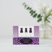 Modedesigner Visitenkarte (Stehend Vorderseite)