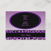 Modedesigner Visitenkarte (Rückseite)