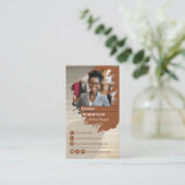 Modedesigner Visitenkarte (Stehend Vorderseite)