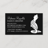 Modedesigner Visitenkarte (Rückseite)