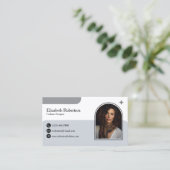 Modedesigner Visitenkarte (Stehend Vorderseite)