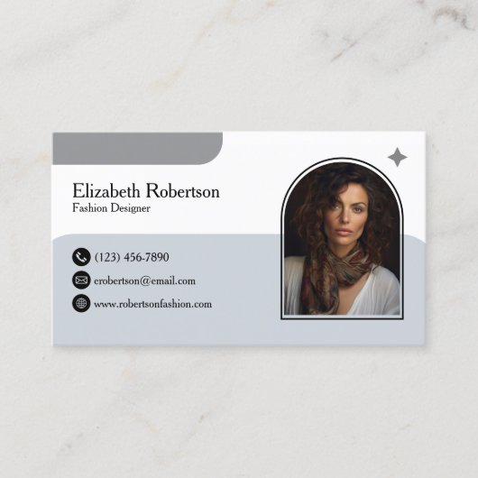 Modedesigner Visitenkarte (Vorderseite)