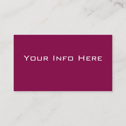 Modedesigner Visitenkarte (Rückseite)